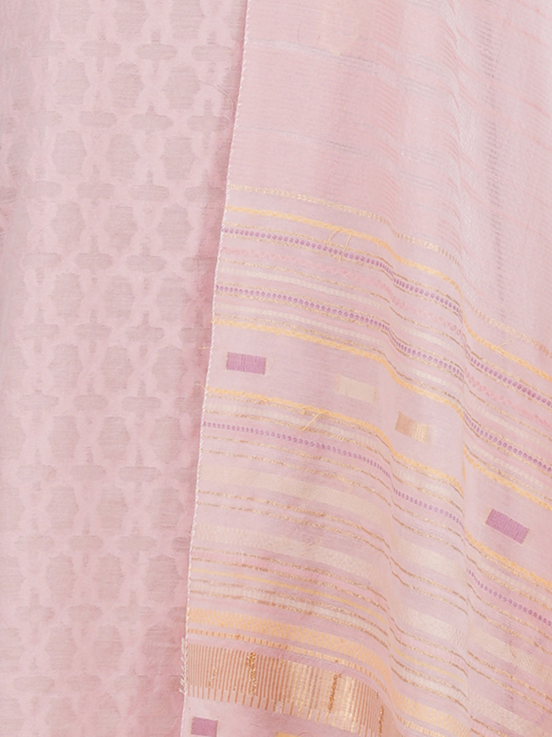 Bunai:Evelyn Floral Embroidered With Woven Design Unstitched Suit Set