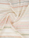 Doriya:Bayadere Stripes Jacquard Floral Unstitched Suit Set