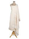 Doriya:Bayadere Stripes Jacquard Floral Unstitched Suit Set