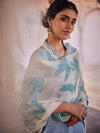 Bunai: Embroiered Design Stitched Suit & Dupatta Set