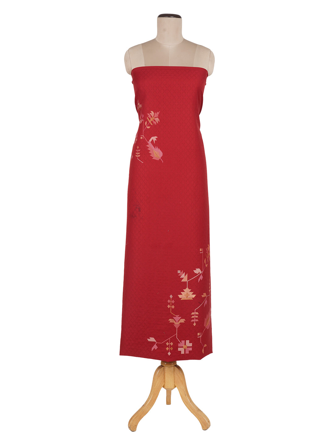 Kashida:Dhakai Jamdani Jacquard Unstitched Suit Set