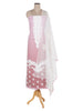 Vani:Guipure Lace Self Woven Design Unstitched Suit Set