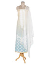 Vani:Guipure Lace Self Woven Design Unstitched Suit Set