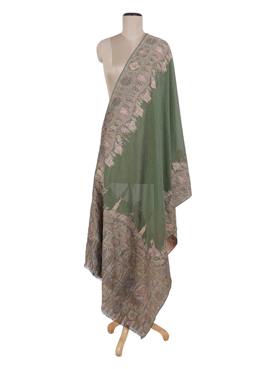 Vani:Zia Woven Design Geometric Unstitched Suit Set