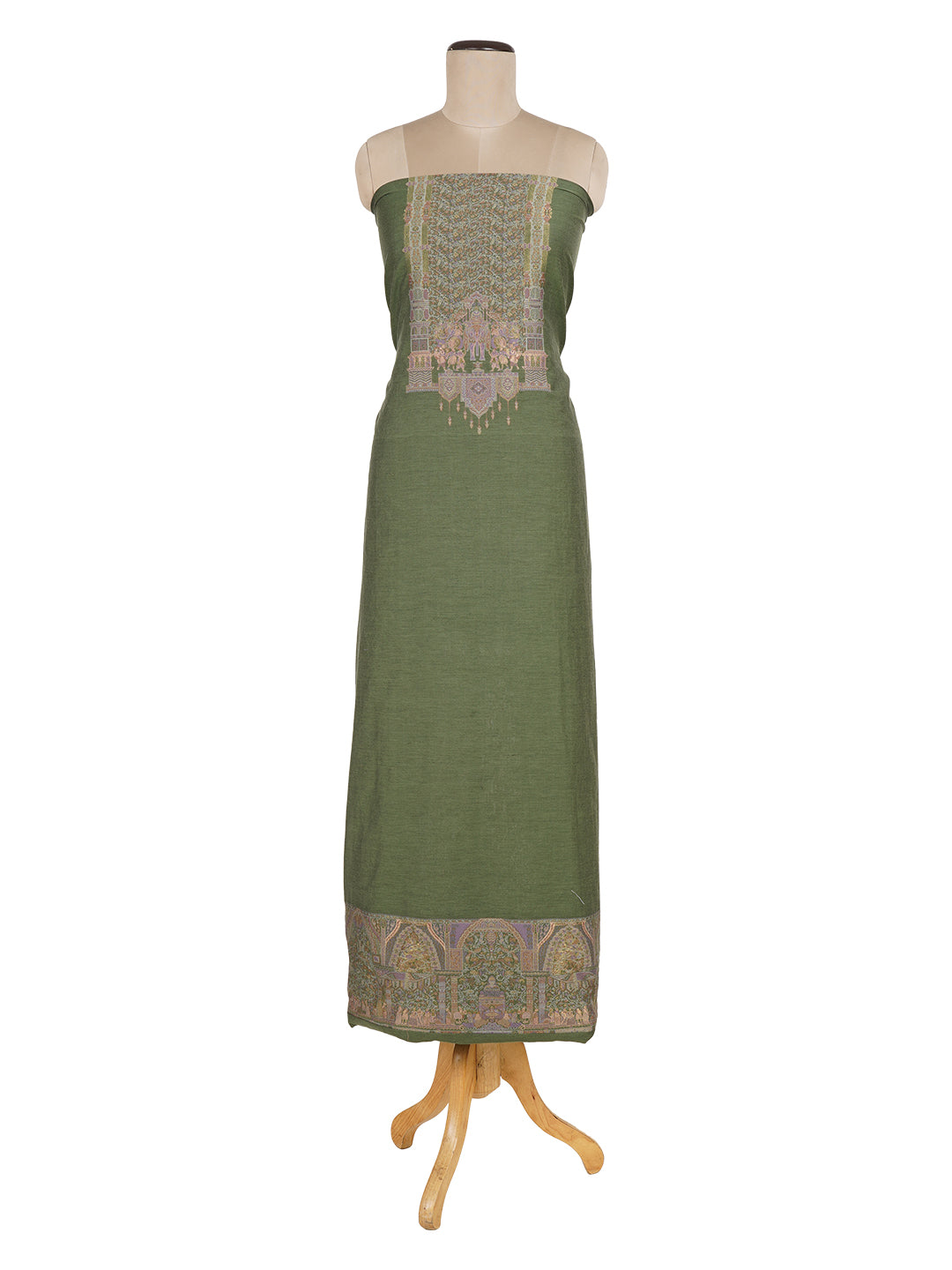 Vani:Zia Woven Design Geometric Unstitched Suit Set