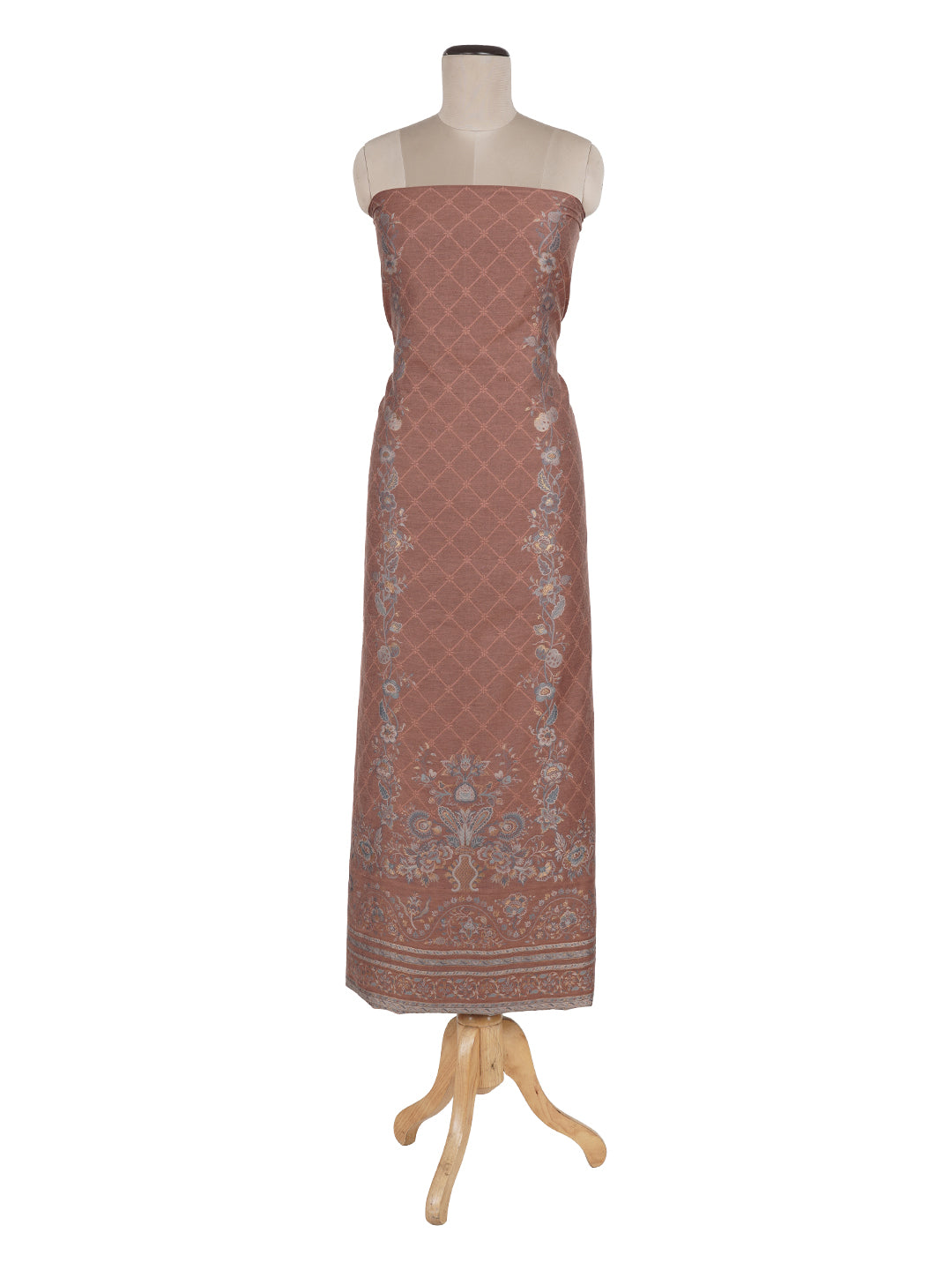 Vani:Zia Woven Design Geometric Unstitched Suit Set