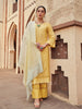 Kalaa: Jacquard Embroidered Unstitched Suit & Dupatta Set