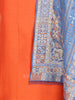 Kriti: Jacquard Metallic Unstitched Suit & Dupatta Set