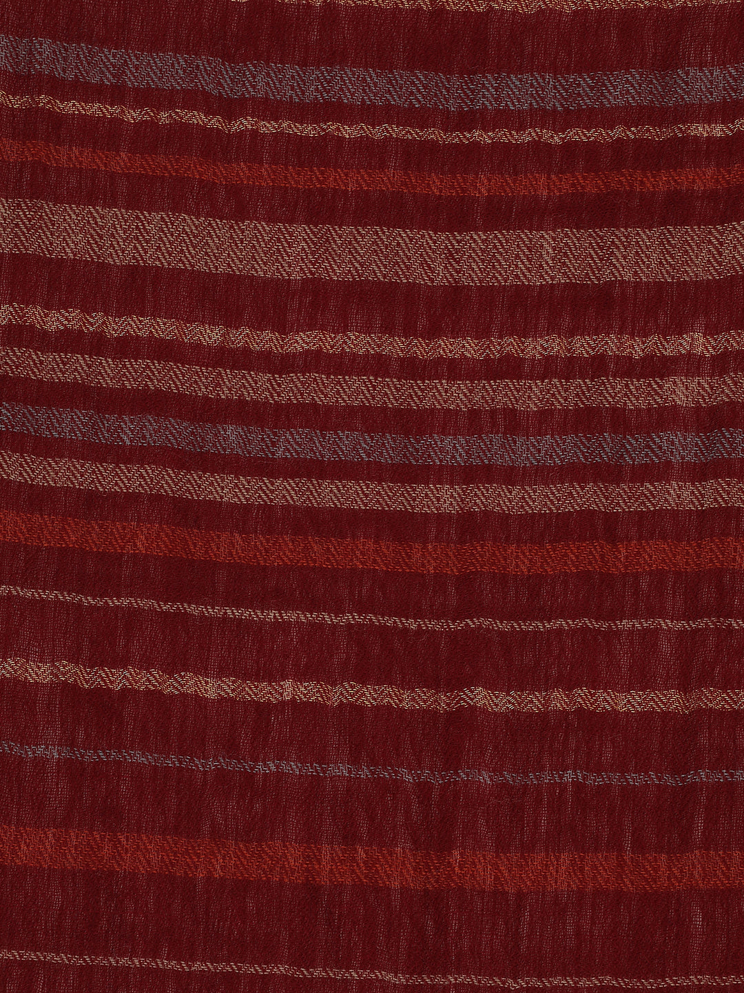 Serene Lines-Light Striped Woolen Dobby Shawl