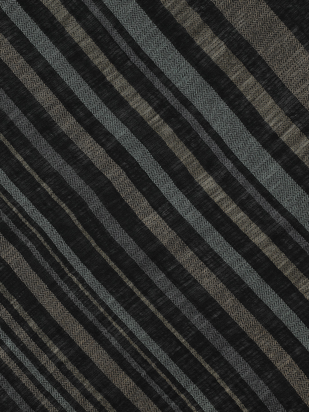 Serene Lines-Light Striped Woolen Dobby Shawl