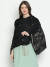 Sapphire Harmony Women Jacquard Shawl