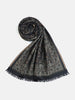 Anyaa Black Woolen Jacquard Shawl