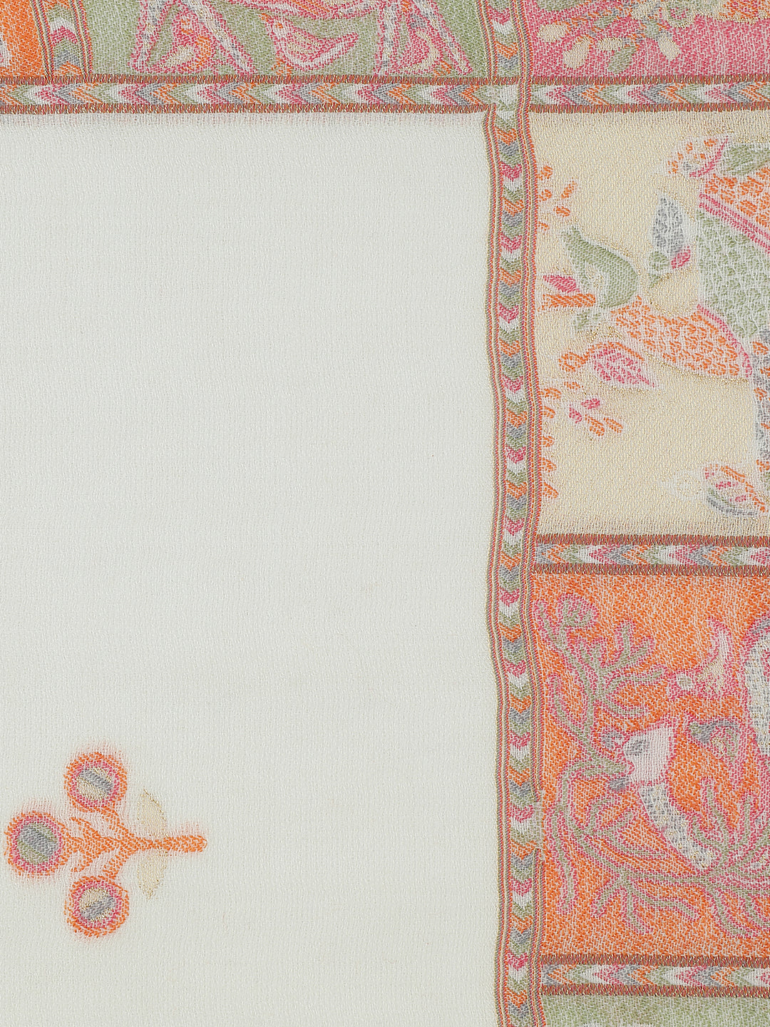 Gond Reverie-Folk Detailed Woolen Jacquard Shawl