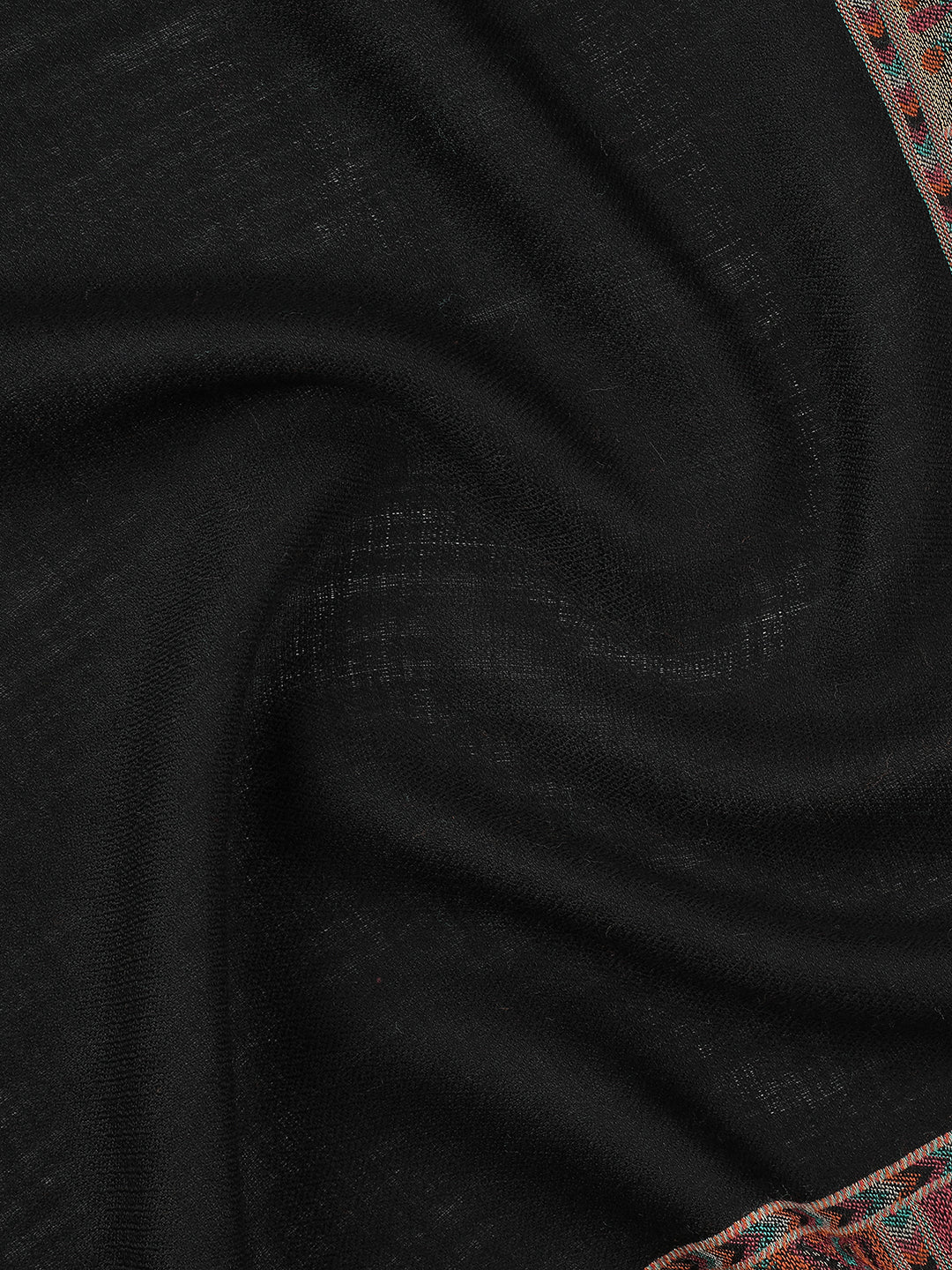 Gond Reverie-Folk Detailed Woolen Jacquard Shawl