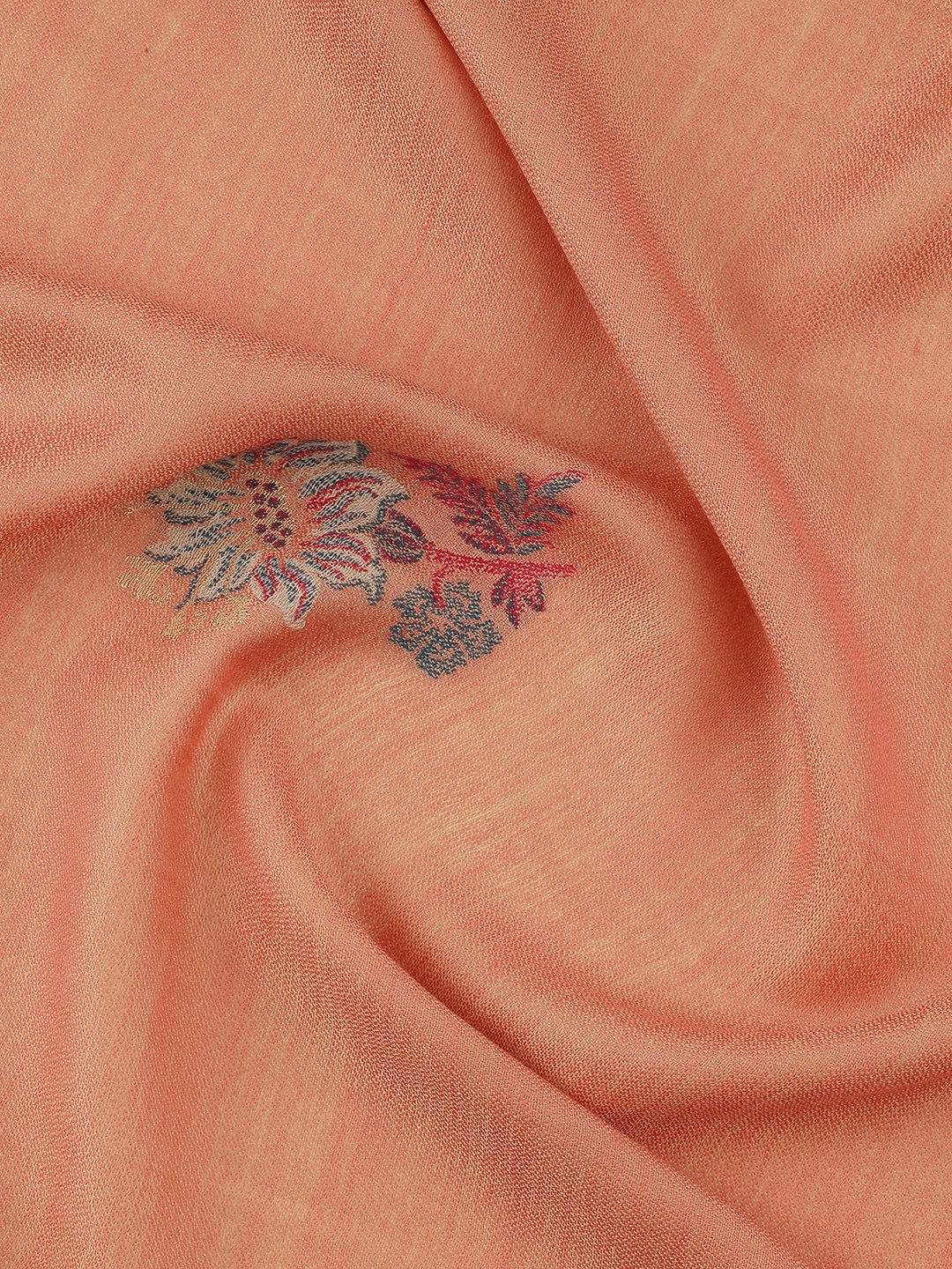 Parisian Bloom-French Floral Woolen Jacquard Shawl