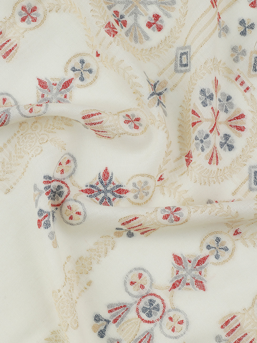 Arches of Grace-Saracenic Architectural Woolen Jacquard Shawl