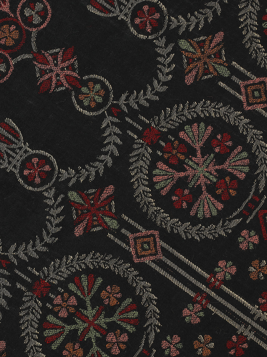 Arches of Grace-Saracenic Architectural Woolen Jacquard Shawl