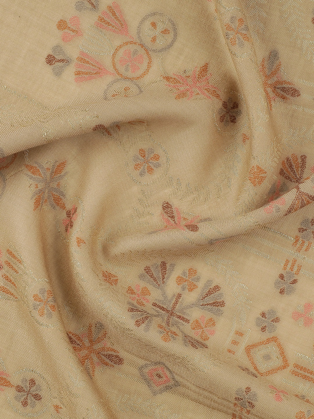 Arches of Grace-Saracenic Architectural Woolen Jacquard Shawl