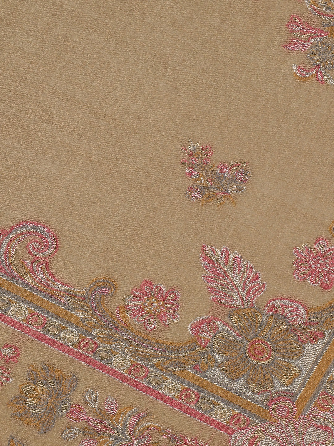 Regal Revival-Renaissance Inspired Woolen Jacquard Shawl