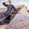 Kiyana Striped Wool Jacquard Shawl