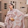 Lavanya Wool Metallic Jacquard Shawl