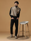 Grace Pure Wool Striped Dobby Muffler