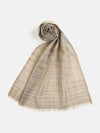 Grace Pure Wool Striped Dobby Muffler