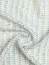 Nayan White Pure Wool Striped Dobby Muffler