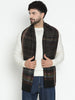 Bahara Pure Wool Checked Dobby Muffler