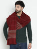 Arzaan Woollen Striped Dobby Muffler