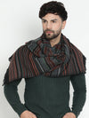 Dildar Woollen Striped Dobby Muffler