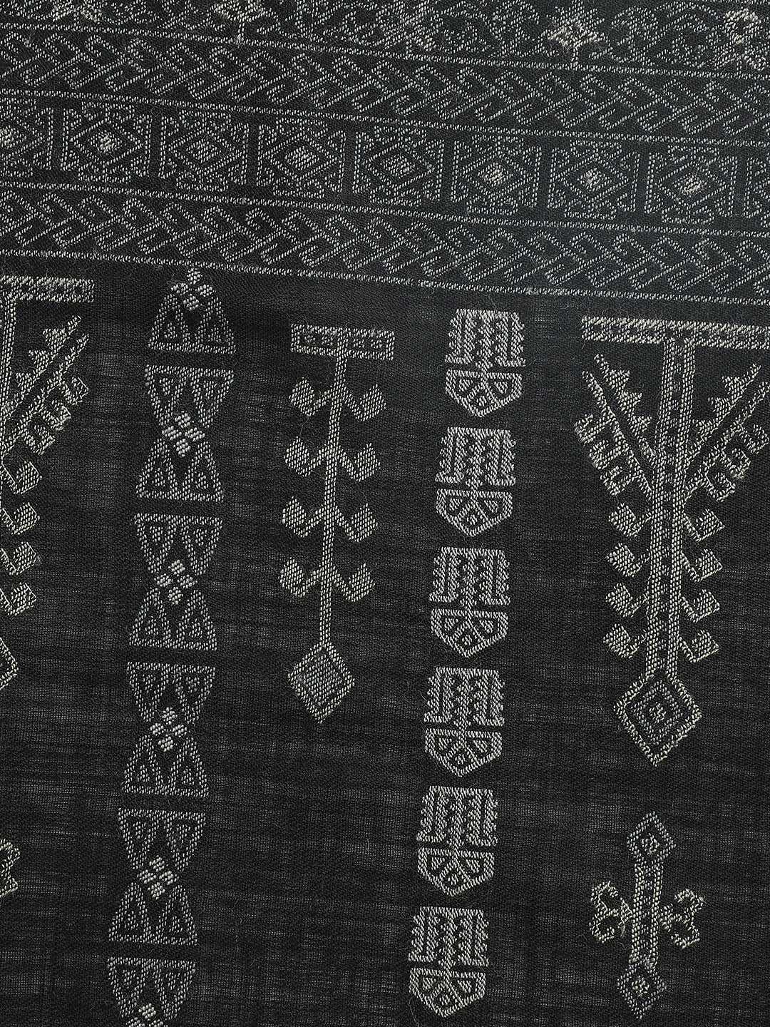 Akhtar Pure Wool Jacquard Muffler