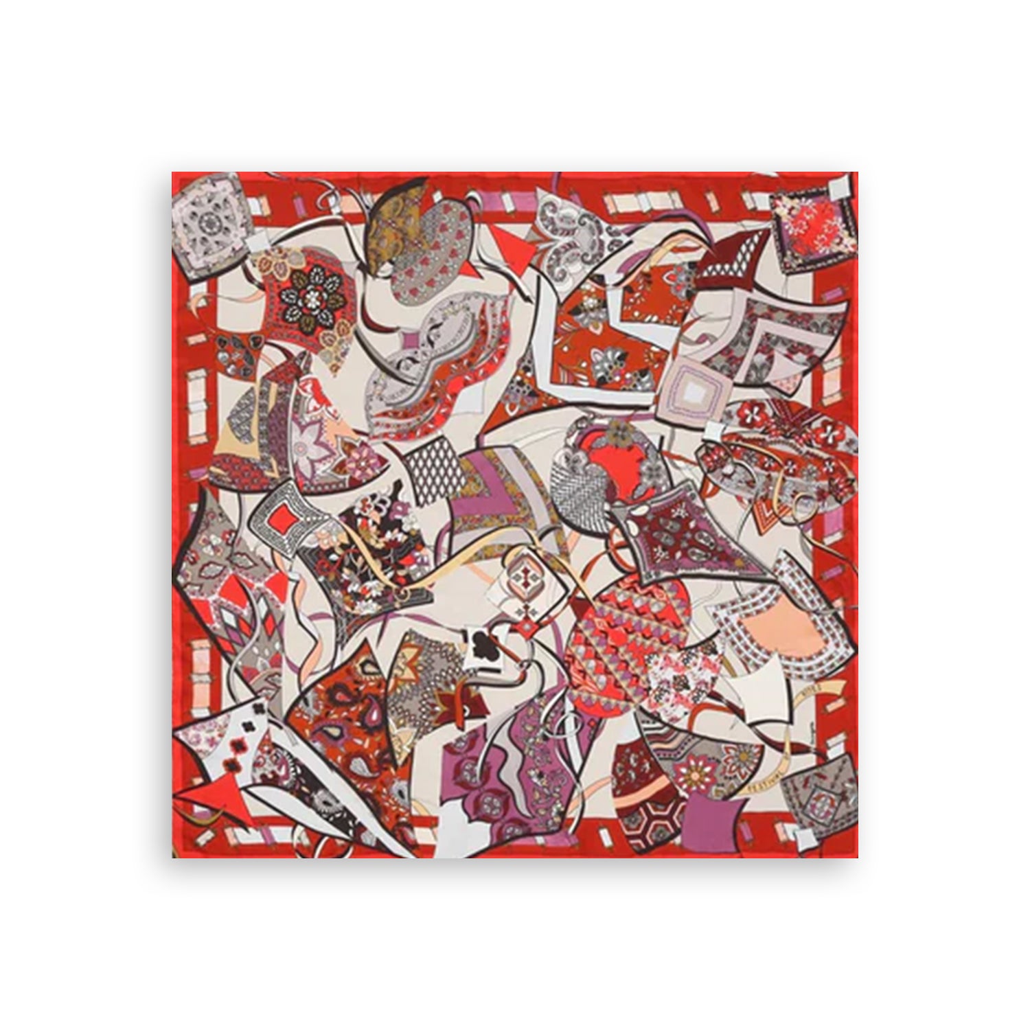 Festivals Of Kites Silk Printed Pocket Square
