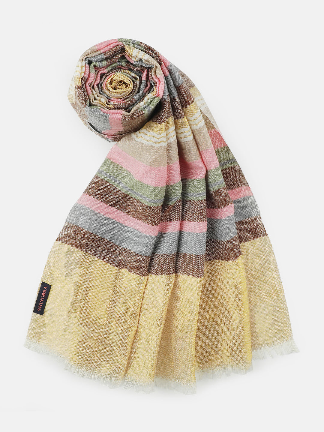 Midnight Eclat-Twilight Detailed Woolen Dobby Stole
