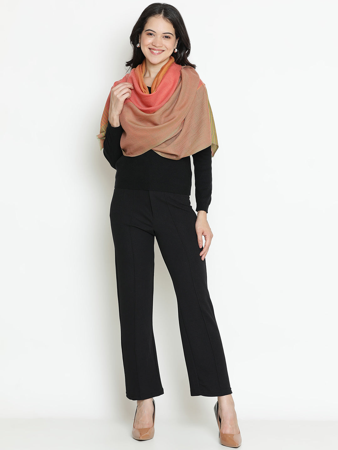 Horizon Weave-Timeless Woven Woolen Dobby Stole