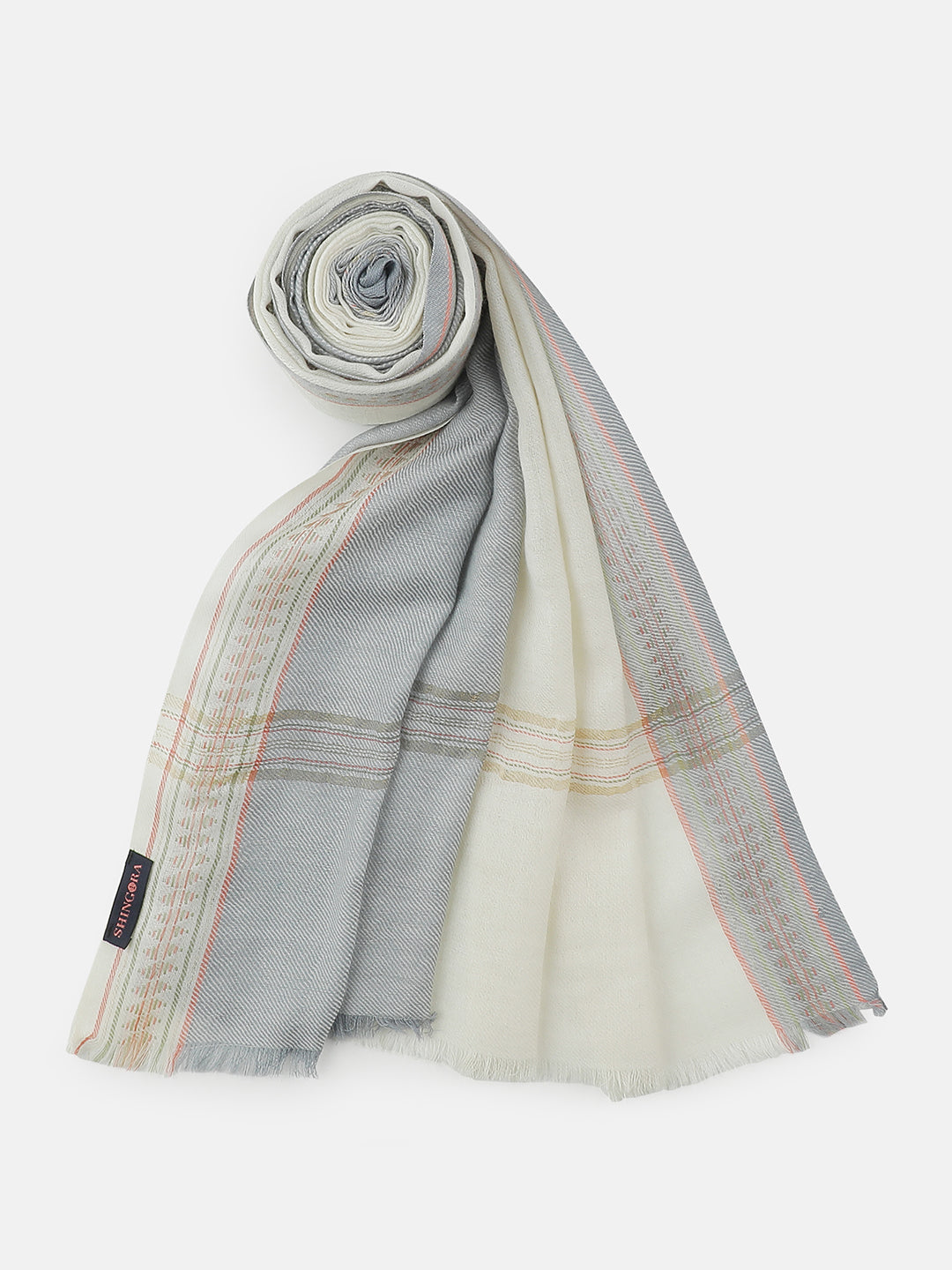 Thyme Harmony-Handcrafted Woolen Dobby Stole