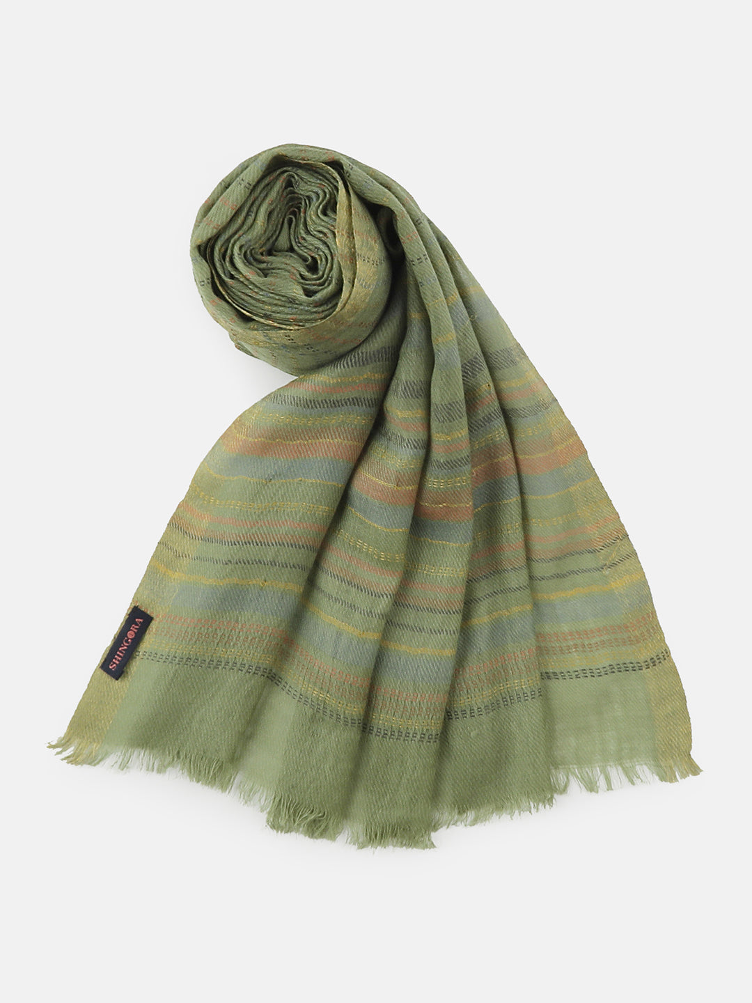 Tranquil Trails-Woven Design Woolen Dobby Stole