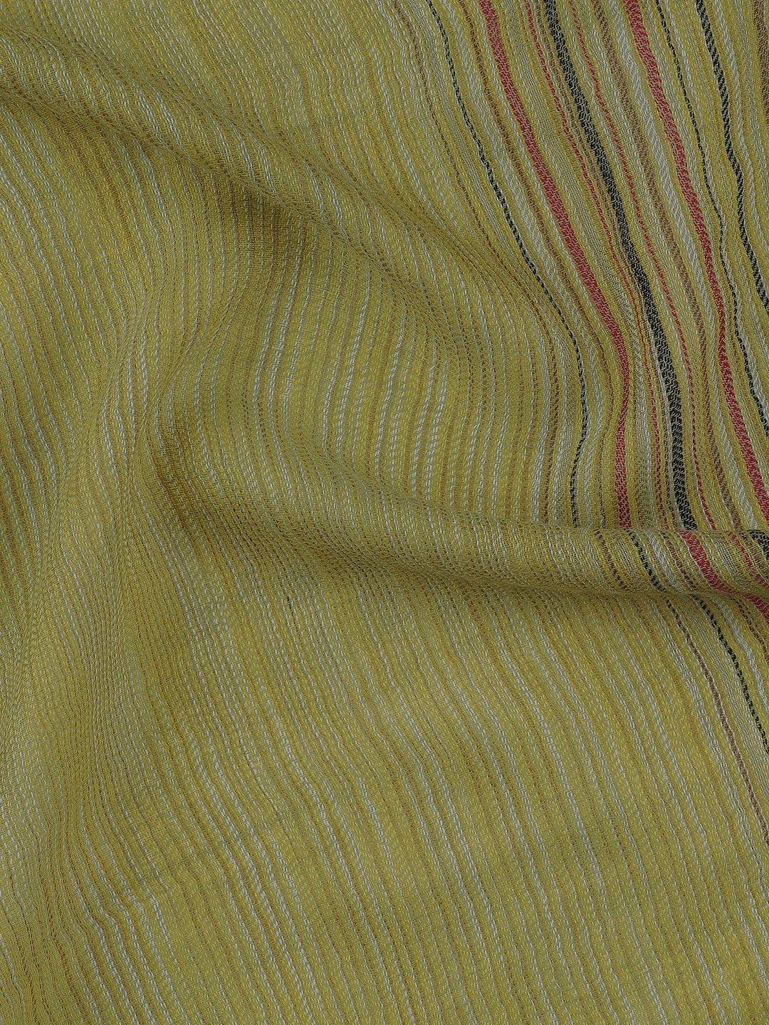 Grove Drift-Striped Woolen Dobby Stole