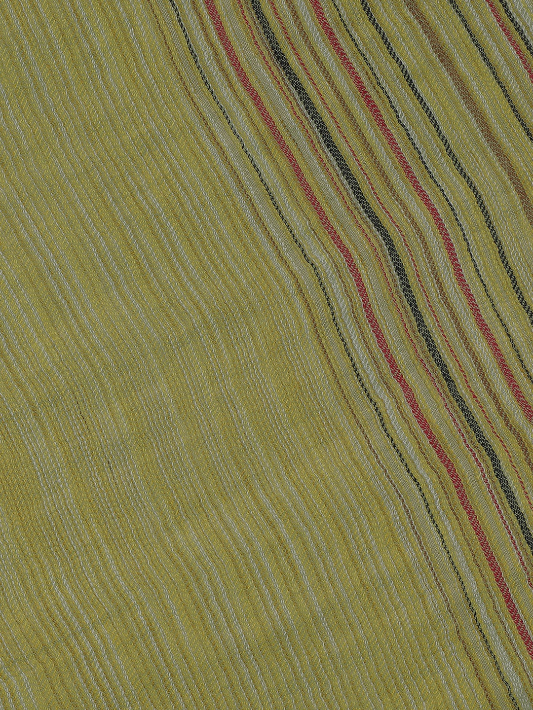 Grove Drift-Striped Woolen Dobby Stole