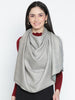 Kary Grey Pure Wool Jacquard Stole