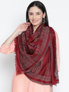 Azar Pure Wool Jacquard Stole