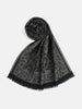 Rose Woolen Jacquard Stole