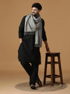 Timeless Men Woollen Solid Plain Stole