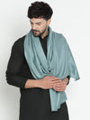 Prestige Sky Blue Wool Solid Woven Stole