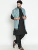 Prestige Sky Blue Wool Solid Woven Stole