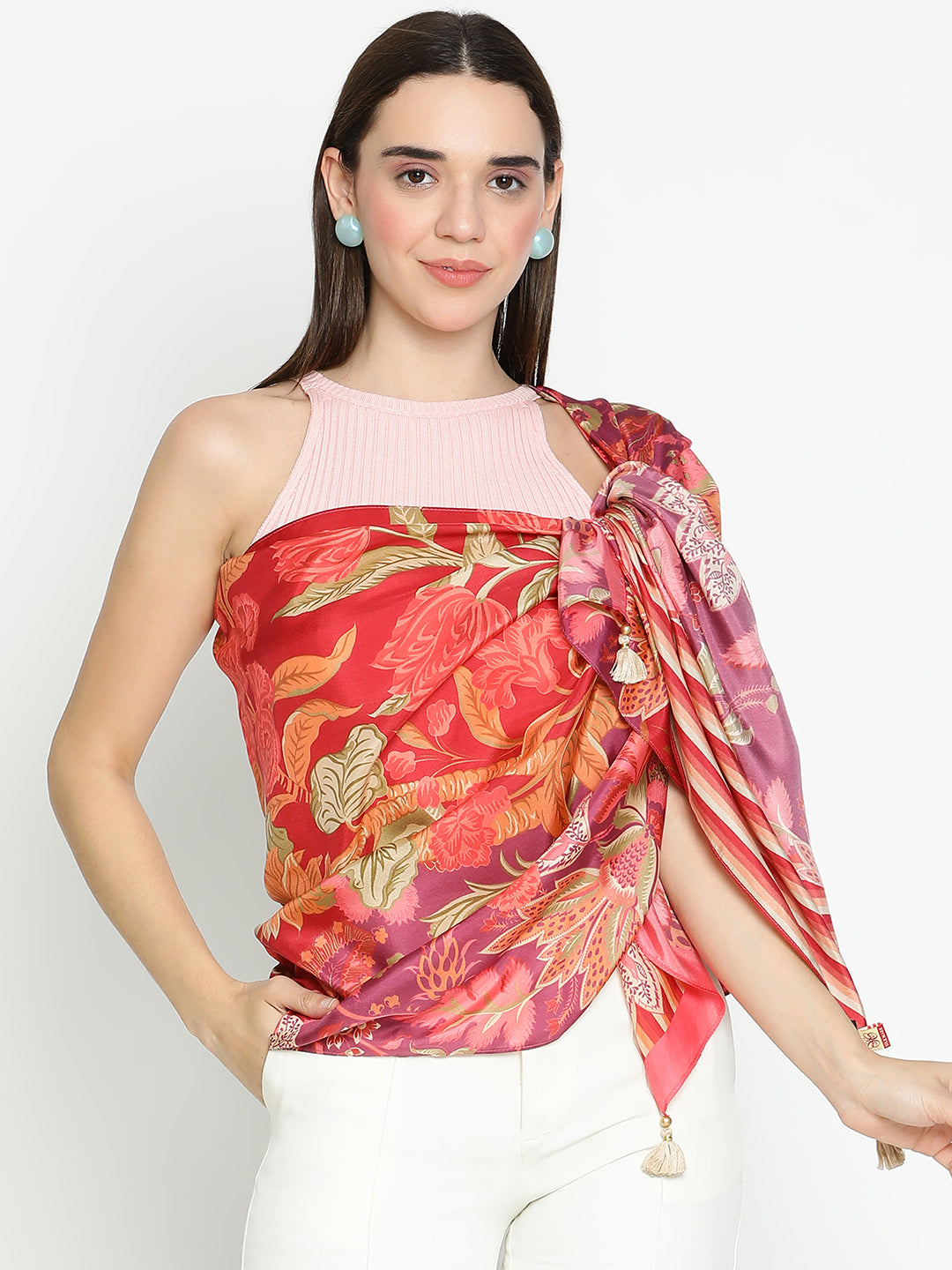 Pakhi Women Floral Pure Silk Printed Stole