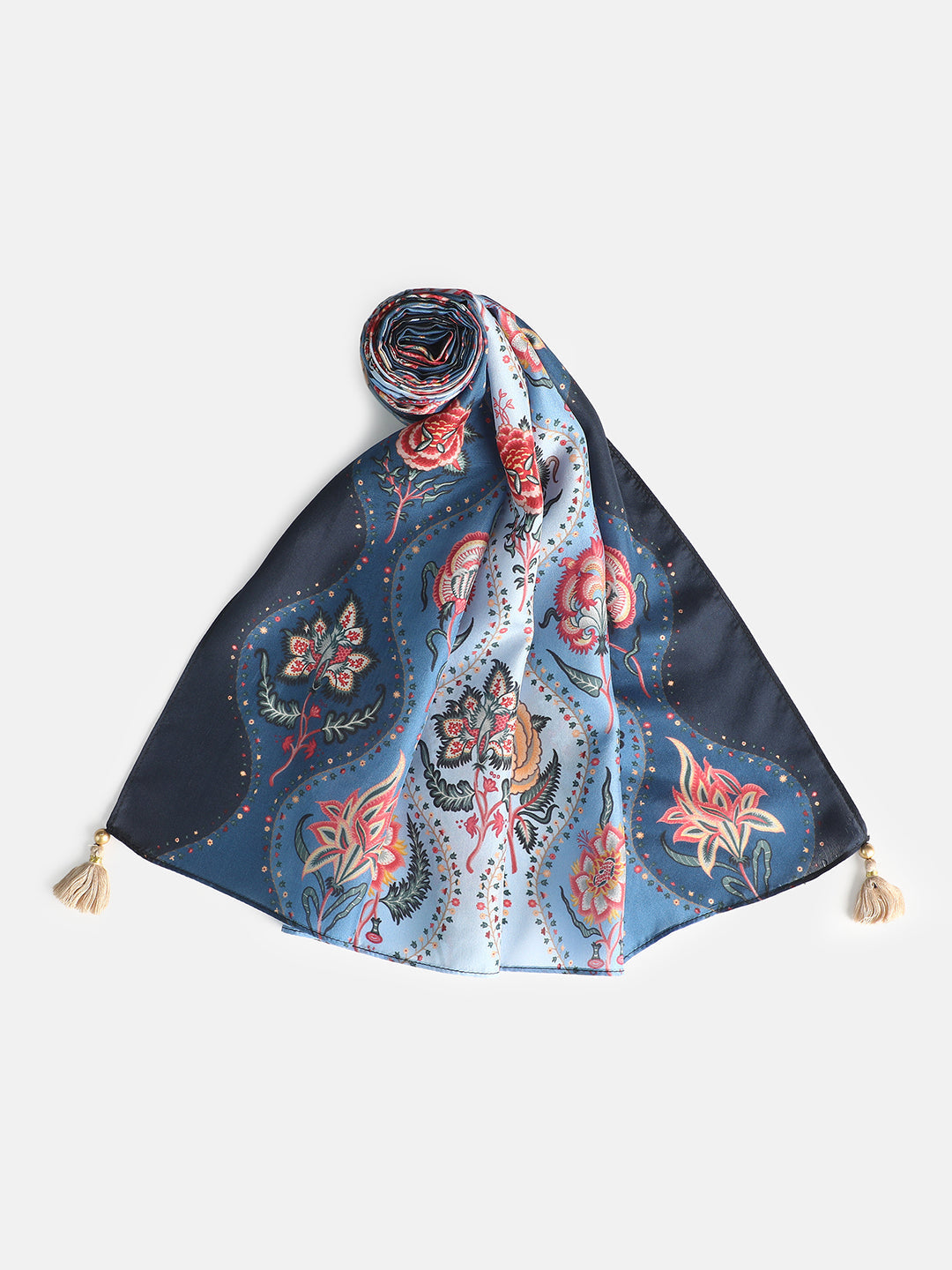 Hannah Women Floral Pure Silk Printed Stole