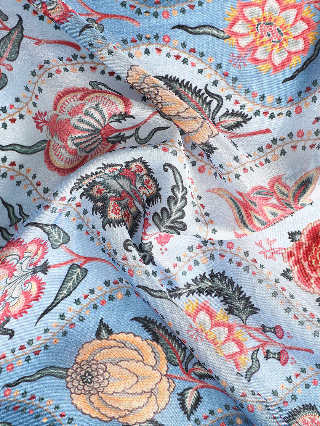 Hannah Women Floral Pure Silk Printed Stole