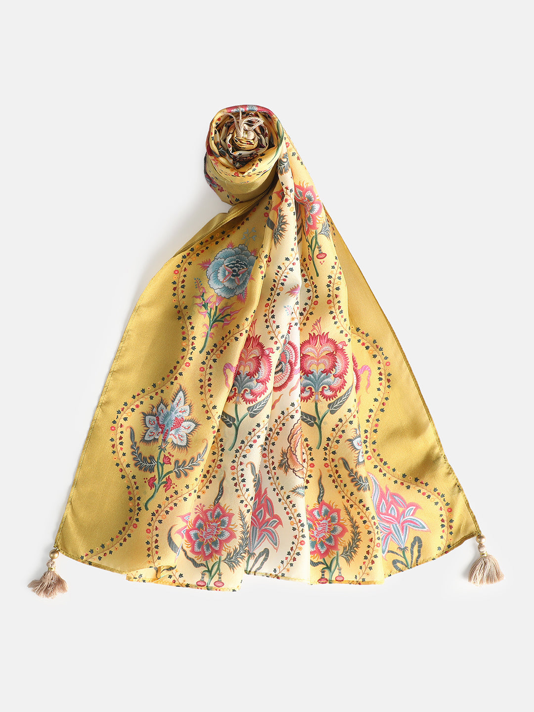 Hannah Women Floral Pure Silk Printed Stole