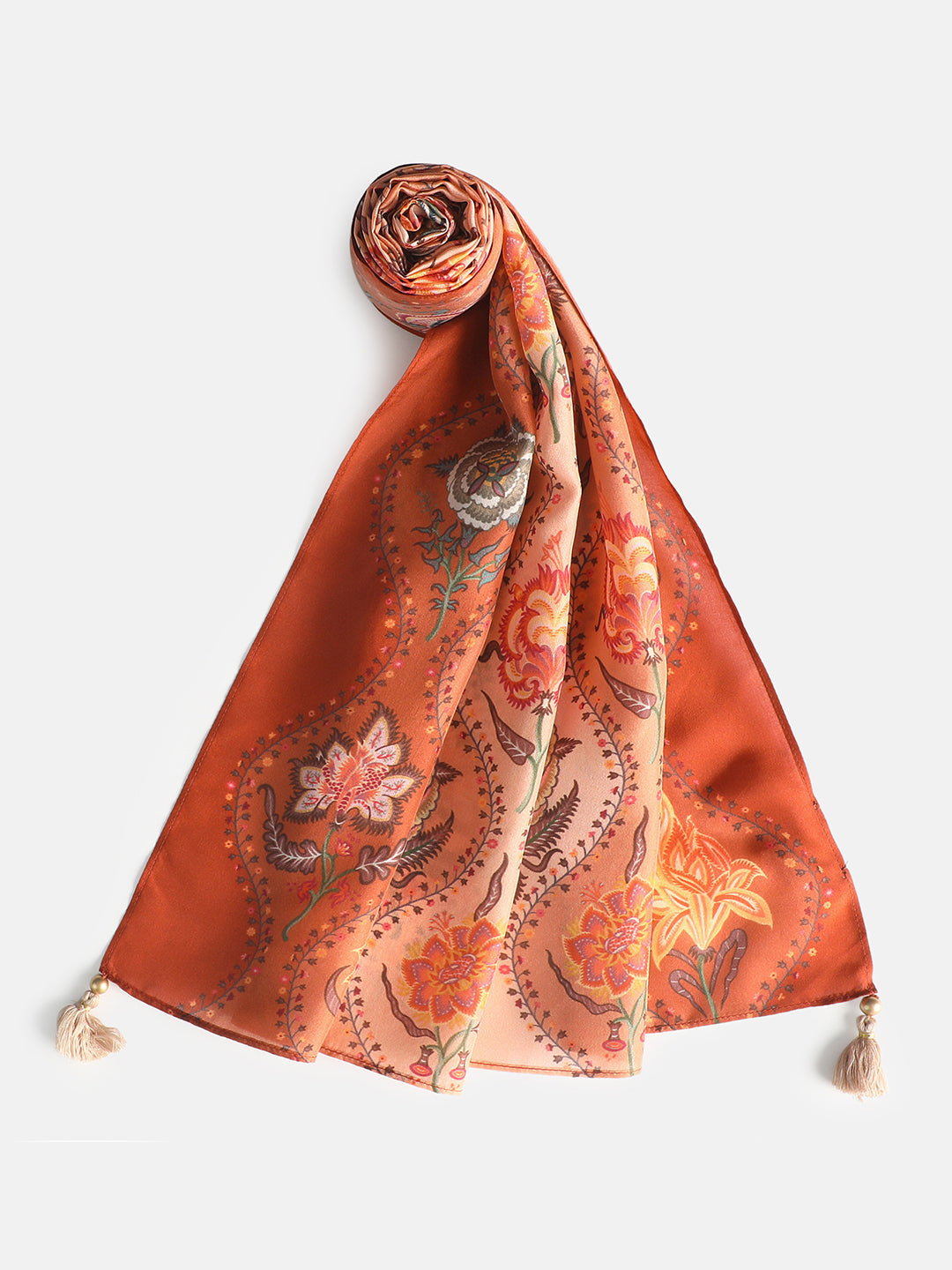 Hannah Women Floral Pure Silk Printed Stole